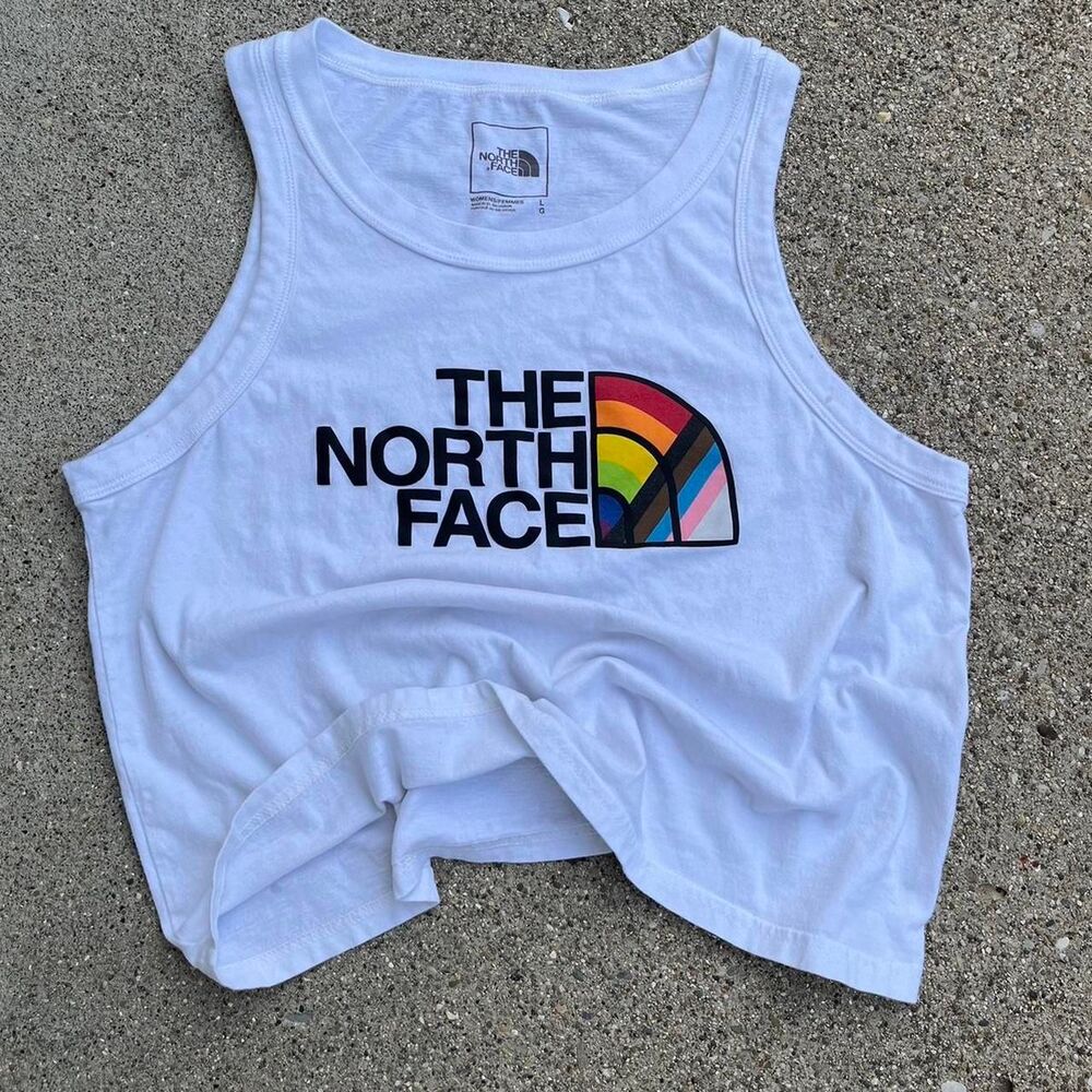Modern The North Face Pride Logo Cropped Tank Top